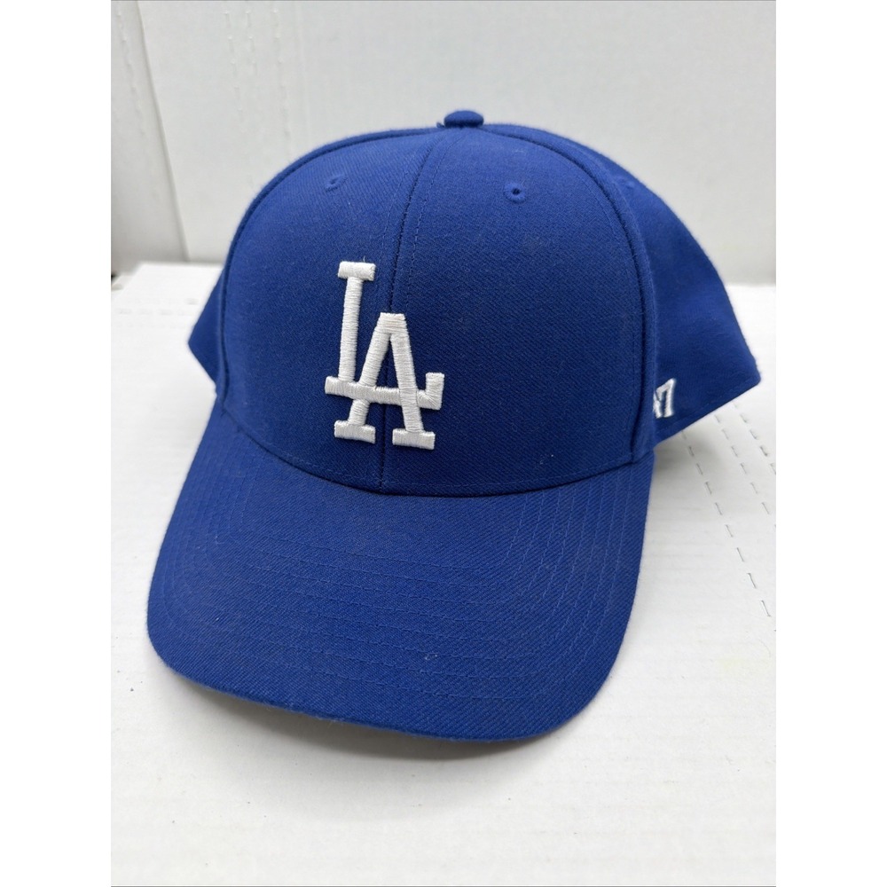 NEW LA Dodgers Hat Adult MLB 47' Brand Ball Cap Embroidered Hat Adjustable - Picture 2 of 12
